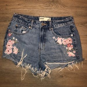 Festival blue jean shorts